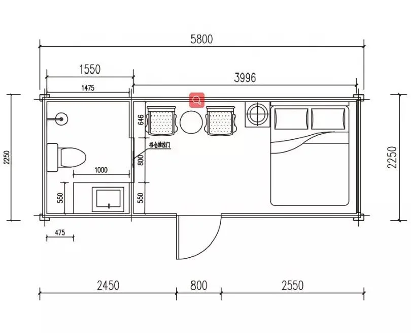 Low Cost Moveable Sandwich Panel Prefab Container House Modular Home