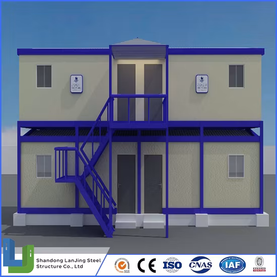 Edificio di lusso per container a due piani standard Ce ISO