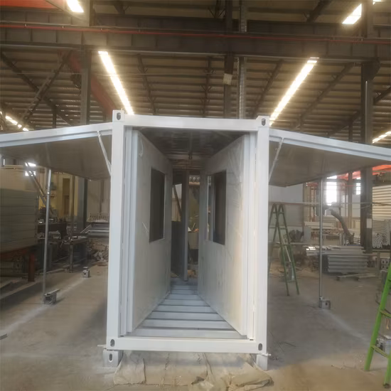Casa container prefabbricata con pannelli sandwich mobili a basso costo, casa modulare