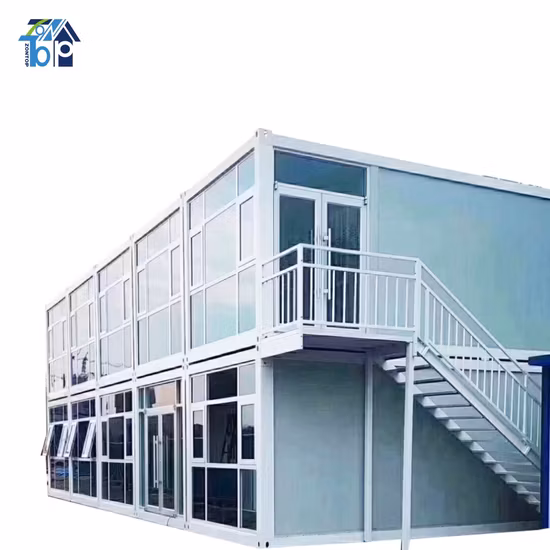 Casa modulare prefabbricata espandibile rimovibile con struttura in acciaio leggero a 2 piani, villa con struttura in acciaio, nuovo modello di casa prefabbricata prefabbricata flatpack di lusso